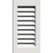 Ekena Millwork Vertical Gable Vent Functional, PVC Gable Vent w/ 1" x 4" Flat Trim Frame, 34"W x 16"H GVPVE34X1601FUN - alternate 2